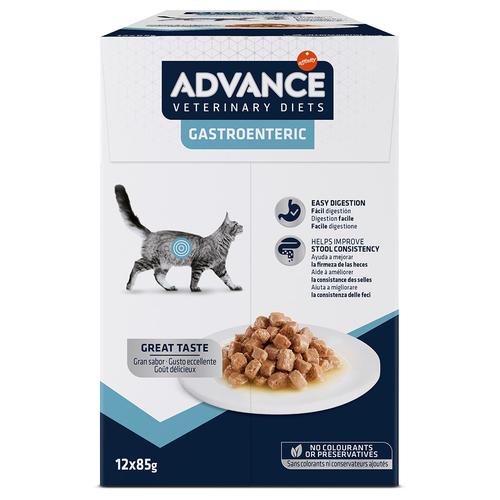 12x85g Gastroenteric Advance Veterinary Diets Katzenfutter nass - 9+3 gratis!