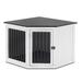 Tucker Murphy Pet™ Furniture Corner Dog Crate, End Table Dog Kennel w/ Door, en Dog House, Pet Crate Indoor Use (Medium) in White | Wayfair