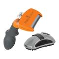 poils courts, M - largeur du peigne 6,1 cm Outil deShedding FURminator brosse pour chien + Étrille Curry Comb offerte !