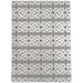 White Rectangle 5' x 7' Kitchen Mat - George Oliver Geometric Machine Woven Polyester Area Rug | Wayfair 56C0BD4352094FA2A63ED3EC5540D7DE