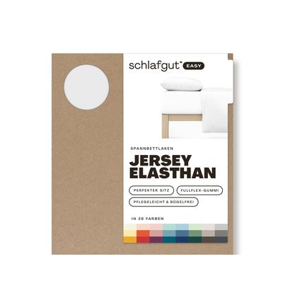 schlafgut »Easy« Jersey-Elasthan Spannbettlaken XL / 164 Yellow Mid