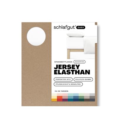 schlafgut »Easy« Jersey-Elasthan Spannbettlaken für Boxspring XL / 799 Off-Black Image