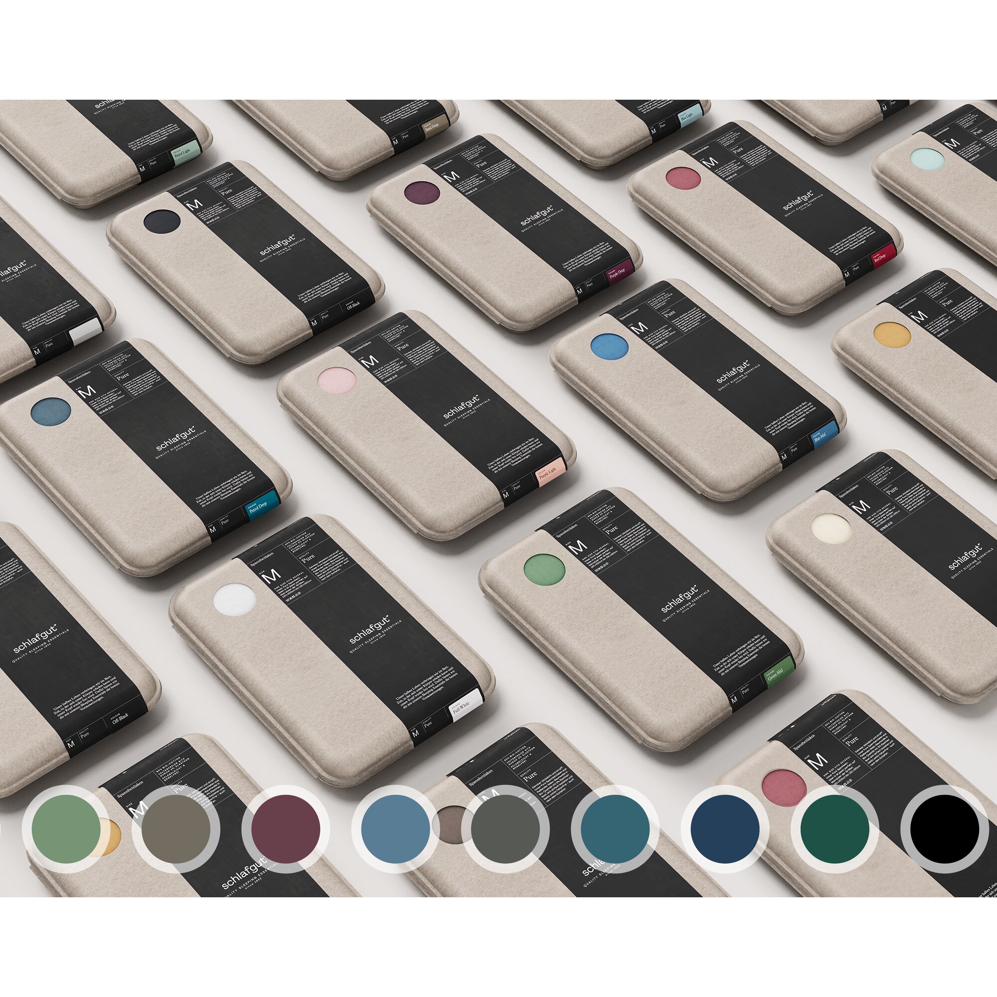 schlafgut »Pure« Bio-Spannbettlaken L / 154 Purple Mid Image