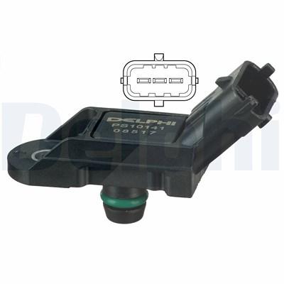 Delphi Sensor, Ladedruck [Hersteller-Nr. PS10141] für Abarth, Alfa Romeo, Fiat, Ford, Lancia, Nissan, Opel, Renault, Smart, Suzuki, Vauxhall Image