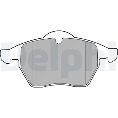 Delphi Bremsbelagsatz, Scheibenbremse [Hersteller-Nr. LP1407] für Audi, VW, Seat Image