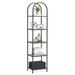 Steelside™ Adrianne 72.2" H X 15.7" W Steel Etagere Bookcase in Black | Wayfair BEF16E2D39B743C58D8B41BC7A76AFF5