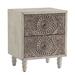 Bungalow Rose Mackinder 2 - Drawer Nightstand in Wood in Brown/Gray | 21.5 H x 18 W x 14 D in | Wayfair B6234AF5301C4FEF95948FCDBF1EB89F