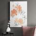 Red Barrel Studio® Blush Peonies I - Wrapped Canvas Drawing Print Canvas, Solid Wood in Gray/Green/Orange | 27 H x 16 W x 1 D in | Wayfair