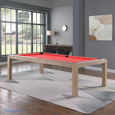 Olivia Driftwood Ash 7ft Billiard Slate Pool Table with Dining TOP