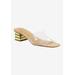 Wide Width Women's Rafaela Sandals by J. Renee in Clear Natural Gold (Size 9 W)
