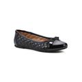 Women's Seaglass Casual Flat by White Mountain in Black Smooth (Size 11 M)