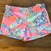 Lilly Pulitzer Bottoms | Lilly Pulitzer Sea Shell Shorts. Girls Size 14. | Color: Blue/Pink | Size: 14g