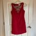 Anthropologie Dresses | Anthropologie Dress, Size 2, Red, Dress With Embellishment, Red Mini Dress | Color: Red | Size: 2