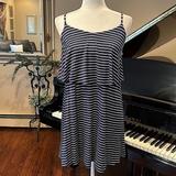 American Eagle Outfitters Dresses | American Eagle Striped Casual Dress With Overlay Detail | Color: Blue/White | Size: S