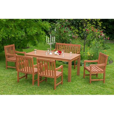 Garten-Essgruppe MERXX "Santos", beige (natur), Sitzmöbel-Sets