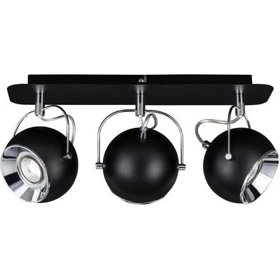 SPOT LIGHT Deckenleuchte "BALL", schwarz (schwarz, chromfarben), Ø 12cm H: 21cm, Lampen, LED-Leuchtmittel Inkl., LED wechselbar, dreh- und schwenkbarer Spot, Deckenspot Deckenstrahler LED Deckenstrahler Designerlampe Image