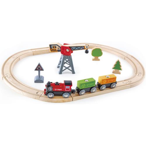 Spielzeug-Eisenbahn HAPE ""Eisenbahn-Set Fracht"" Spielzeugfahrzeuge bunt Kinder FSC- schützt Wald - weltweit