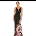 Free People Dresses | Free People Floral Maxi Dress | Color: Black/Pink | Size: Xs