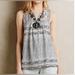 Anthropologie Tops | Anthropologie Akemi + Kin Mixed Media Top - Size M | Color: Black/Gray | Size: M