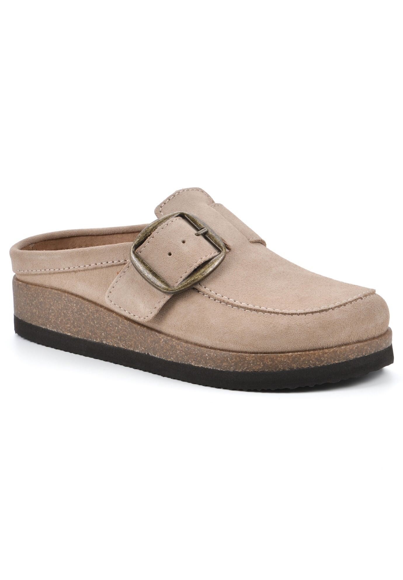 Women's Bueno Casual Flat by White Mountain in Beach Wood Suede (Size 12 M)