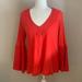 Free People Tops | Free People Bell Sleeve Top | Color: Orange | Size: S