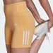 Adidas Shorts | Adidas Women's Amber Hyperglam Aeroready Training High Rise Tight Shorts - Xl | Color: Orange | Size: Xl