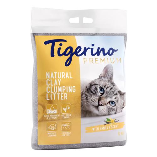 2 x 12 kg Tigerino Premium Katzenstreu zum Sonderpreis! - Vanilleduft