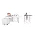 Arrow Sewing 71.5" x 54.12" Foldable Sewing Table w/ Sewing Machine Platform & Wheels Wood in White | 29.5 H x 71.5 W x 54.12 D in | Wayfair F8811K