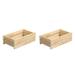 Greenes Fence 2-Piece Cedar Planter Box Set Wood in Brown | 7 H x 21 W x 11 D in | Wayfair RCPB1121H2-2PK