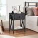 Steelside™ Alicia Bedroom Set Bed Frame & Nightstand 3 Piece Wood/Metal in Brown | 40 H x 55 W x 74.8 D in | Wayfair