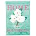 East Urban Home Magnolia Home Sweet Southern 2-Sided Polyester 42 x 29 in. House Flag in Green/Pink/White | 42 H x 29 W in | Wayfair