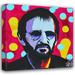 Red Barrel Studio® Beatles Ringo 2 by Stephen Chambers - Wrapped Canvas Graphic Art Canvas in Black/Red/Yellow | 30 H x 30 W x 1.5 D in | Wayfair