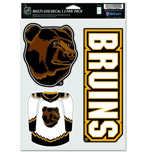 Boston Bruins Fan-Aufkleber im 3er-Pack – Sonderausgabe