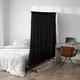 DormCo Don t Look At Me Privacy Room Divider - Basics Extendable - Black Frame Black Frame with Black Blackout Fabric