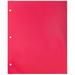 JAM Paper Glossy 3 Hole Punch Folders Fuchsia Pink 6 per Pack