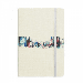 Modern Building Skyscraper Watercolor Notebook Official Fabric Hard Cover Classic Journal Diary