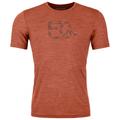 Ortovox - 120 Cool Tec Mountain Logo T-Shirt - Merinoshirt Gr XXL orange