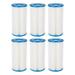 Pool Filters Size A or C 6 Pack Pool Replacement Filter Cartridge Type A/Type C Filters for Intex Easy Set Pool Filter Pumps Daily Care