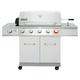 Royal Gourmet GA5404S Deluxe Stainless Steel 5-Burner Gas Grill with Rotisserie Kit Sear Burner and Side Burner 64 000 BTU Cabinet Style Gas Grill Silver