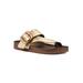 Women's Harley Sandal by White Mountain in Antique Gold Leather (Size 8 M)