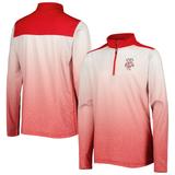 Youth Colosseum White/Red Wisconsin Badgers Max Quarter-Zip Jacket