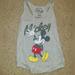 Disney Tops | Disney Tank Top Small W Mickey Mouse And Cut Out Back | Color: Gray/Red | Size: S