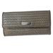 Nine West Bags | Nine West Tri-Fold Textured Silver Wallet | Color: Gray/Silver | Size: 7.5 Inches X 4 Inches