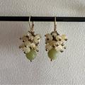 Anthropologie Jewelry | Beautiful Multi-Bead Earrings. | Color: Green/Yellow | Size: Os