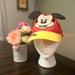 Disney Accessories | Disneyland Disney Parks Mickey Mouse Snapback Hat With Ears | Color: Red/Yellow | Size: Os
