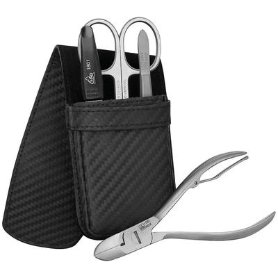 ERBE Carbon Serie Maniküre Set, 4-tlg. Etui