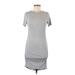 Venus Casual Dress: Gray Solid Dresses - Women's Size Small