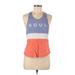 SoulCycle Active Tank Top: Blue Activewear - Women's Size Small