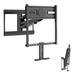 Mount-it Motorized Tilt Wall Mount for Greater than 50" Screens w/ Shelving, Holds up to 72 lbs in Black | 7.5 H x 7.5 W in | Wayfair MI-395