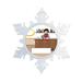 The Holiday Aisle® Personalized NTT Cartoon Snowflake Bartender Christmas Holiday Shaped Ornament Plastic in Brown | Wayfair